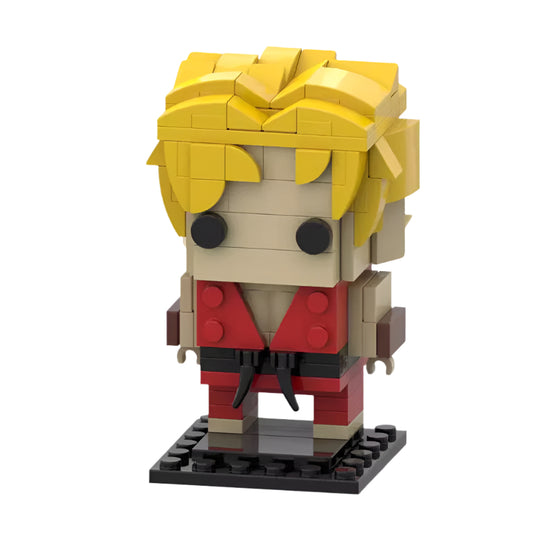 ryu brickheadz moc set | street fighter lego-compatible blocks - 1