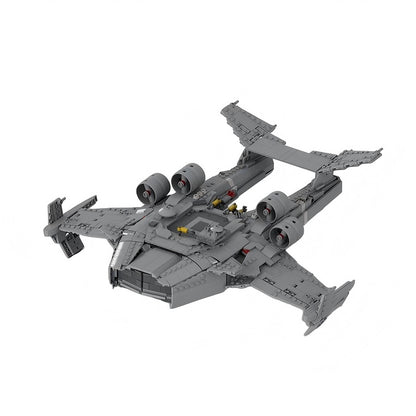S-76 Futuristic Command Ship MOC Building Kit | Sci-Fi Capital Ship Model - 3