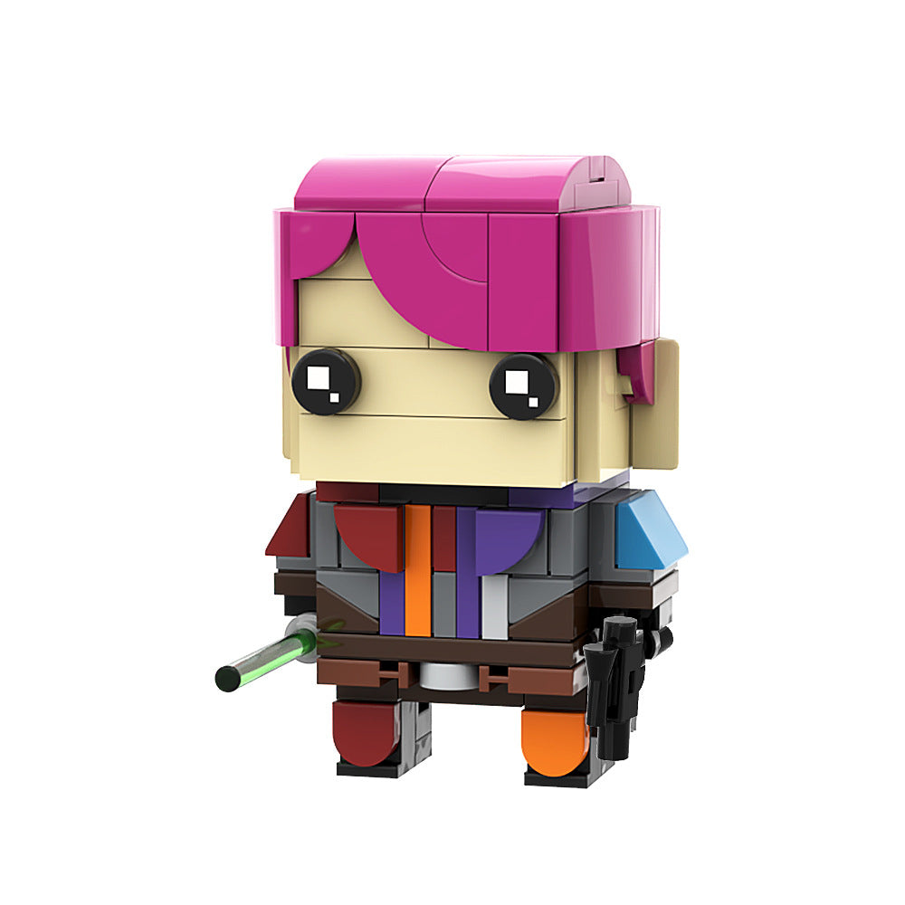 sabine wren brickheadz | star wars | moc-158580 - 3