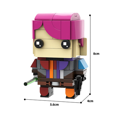 sabine wren brickheadz | star wars | moc-158580 - 4