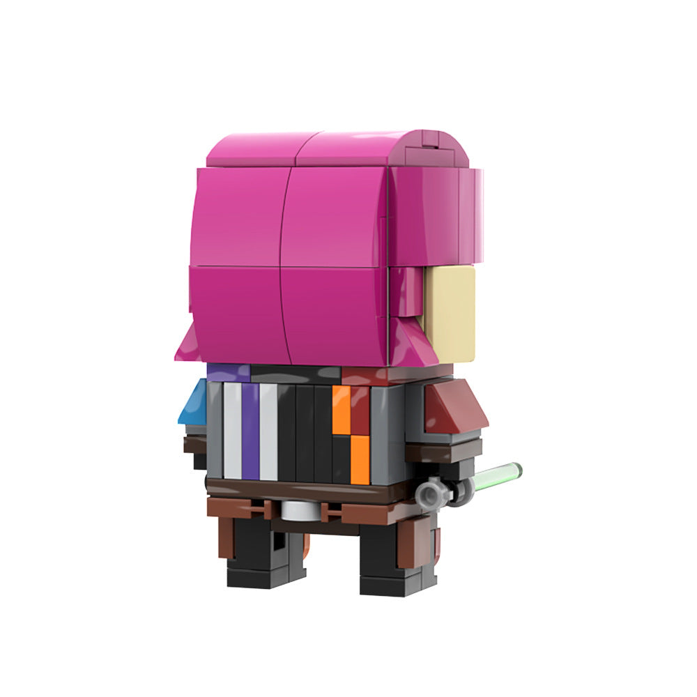 sabine wren brickheadz | star wars | moc-158580 - 5