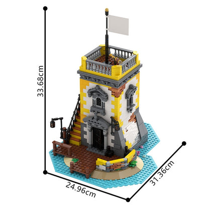 Sabre Island Pirate Fortress Building Kit | LEGO-Compatible MOC - 1