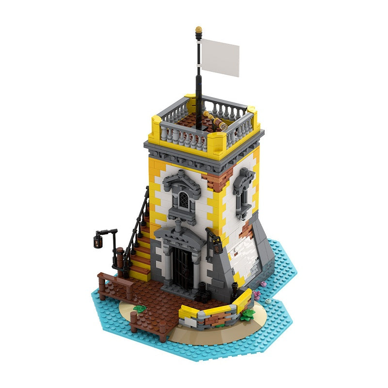 Sabre Island Pirate Fortress Building Kit | LEGO-Compatible MOC - 4