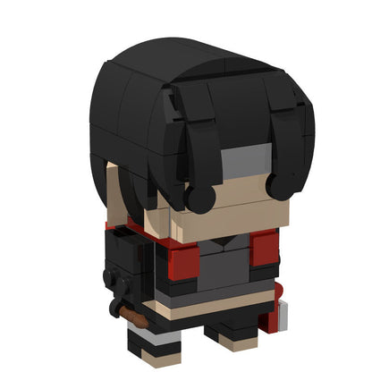 sai brickheadz moc building set | naruto anbu root | lego compatible - 2