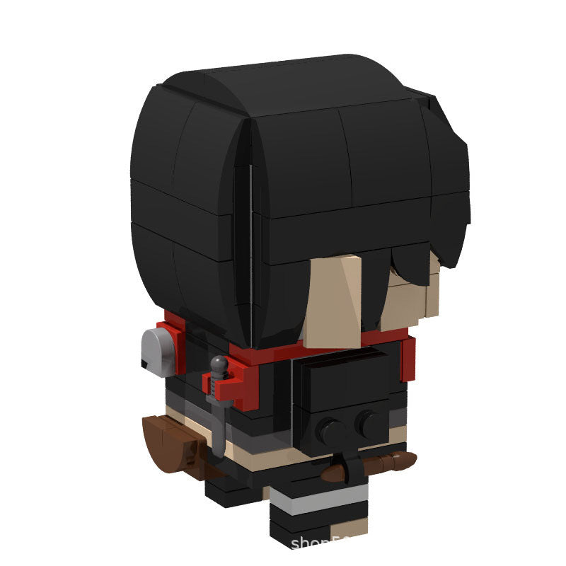 sai brickheadz moc building set | naruto anbu root | lego compatible - 3