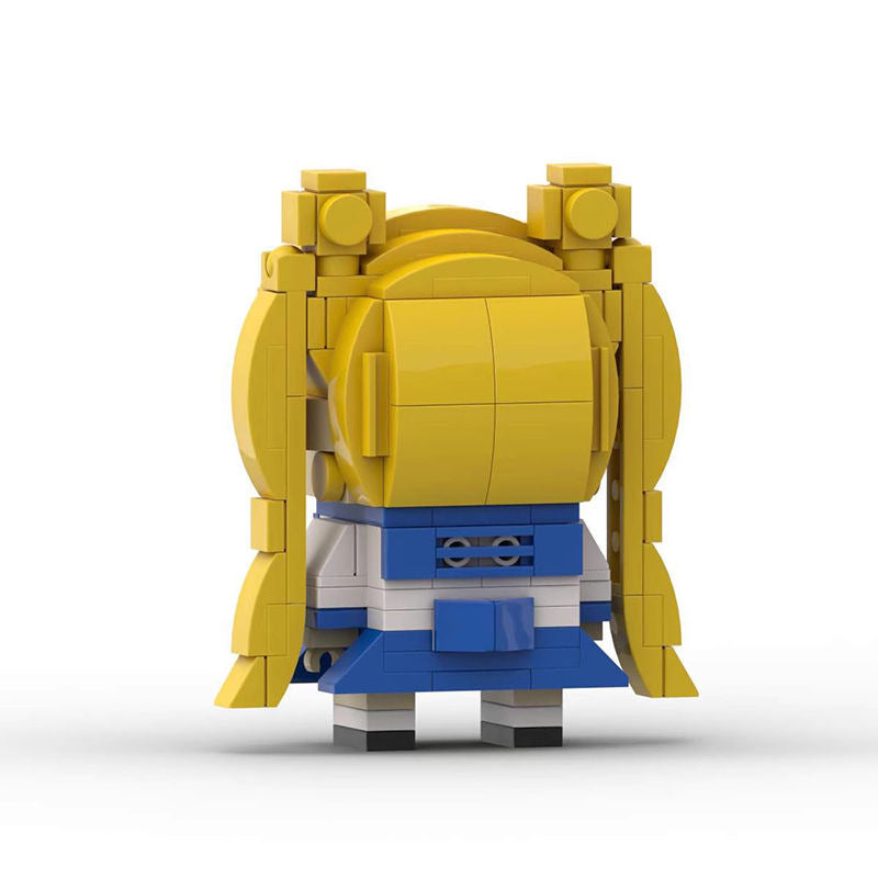 sailor moon brickheadz set | lego-compatible anime building toy - 4
