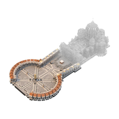 Saint Peter's Square Building Kit | 1:800 | LEGO-Compatible MOC - 1