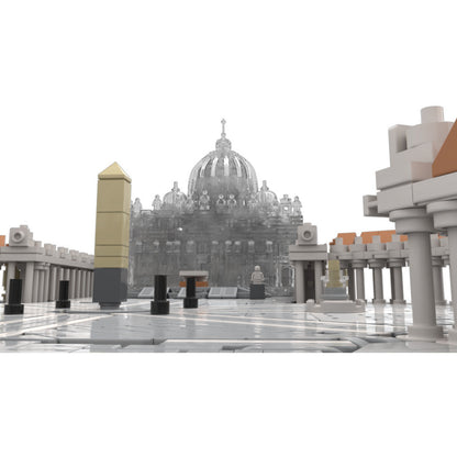 Saint Peter's Square Building Kit | 1:800 | LEGO-Compatible MOC - 4