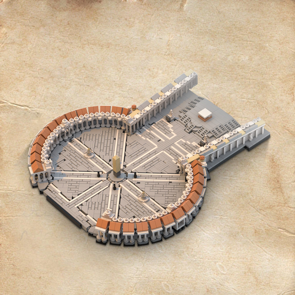 saint peter's square building kit | 1:800 | moc-231165 - 1