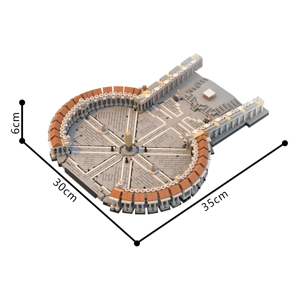 saint peter's square building kit | 1:800 | moc-231165 - 4