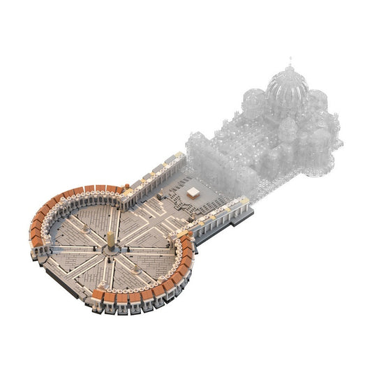 Saint Peter's Square MOC 1:800 Scale Historic Architecture Building Kit - 1