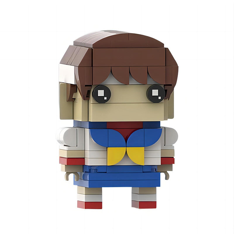 sakura brickheadz building kit | street fighter | moc-138381 - 1