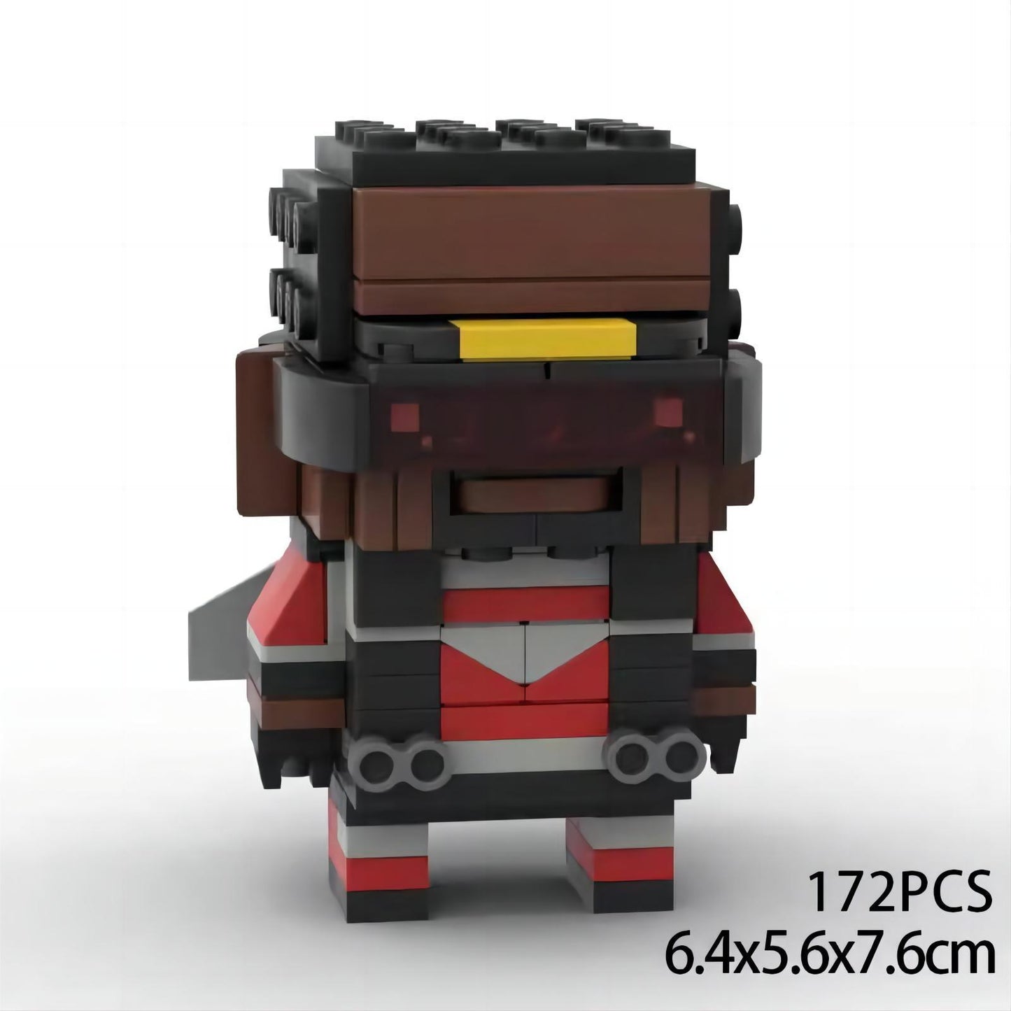 sam wilson brickheadz moc set | lego-compatible superhero toy - 1