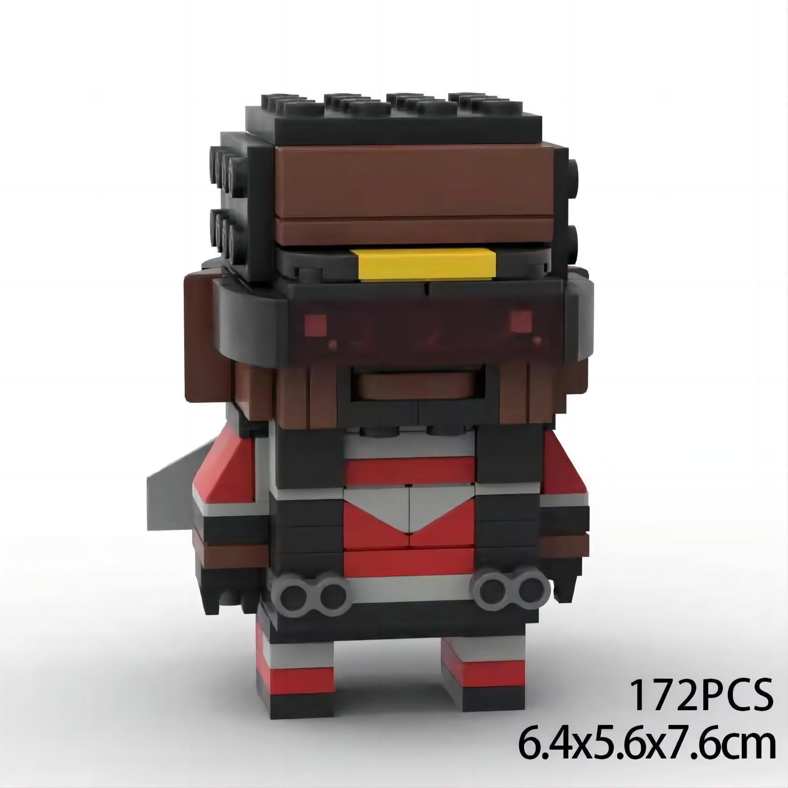 sam wilson brickheadz moc set | lego-compatible superhero toy - 1