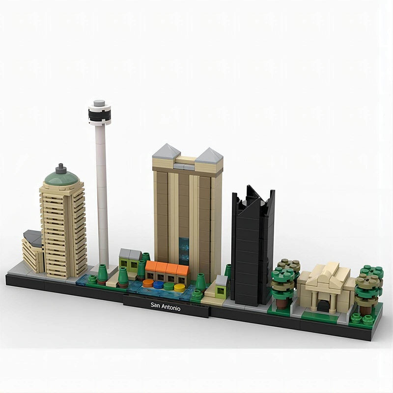 San Antonio Skyline Building Kit | LEGO-Compatible MOC - 2