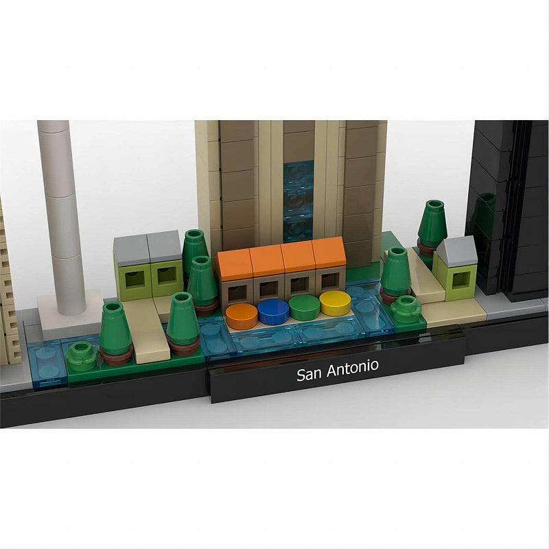 San Antonio Skyline Building Kit MOC - 3