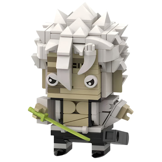 sanemi brickheadz wind harshira building set | demon slayer | moc-128316 - 1
