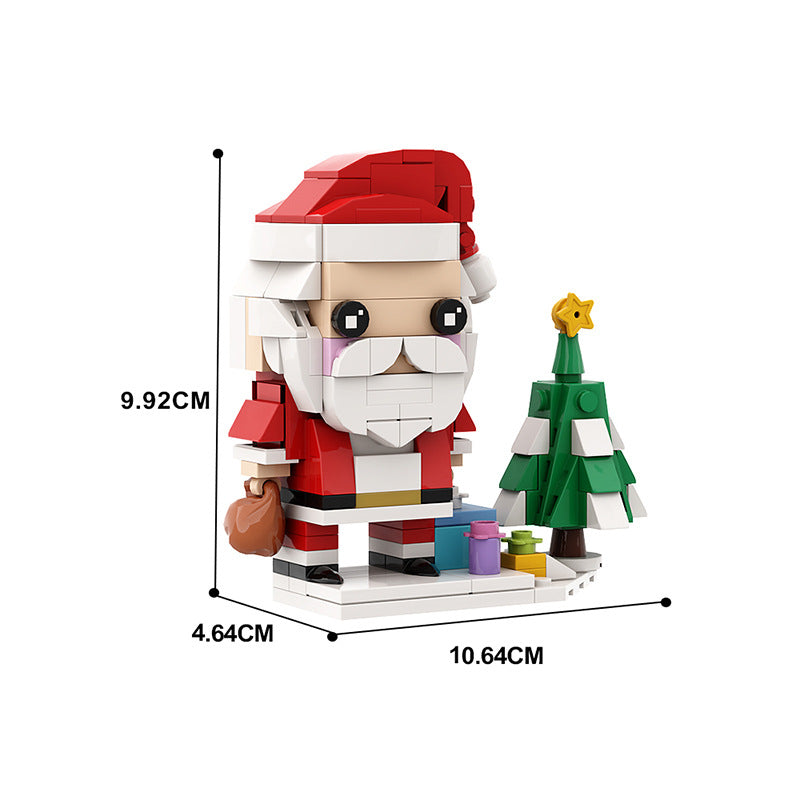 santa claus brickheadz building set | lego compatible - 2
