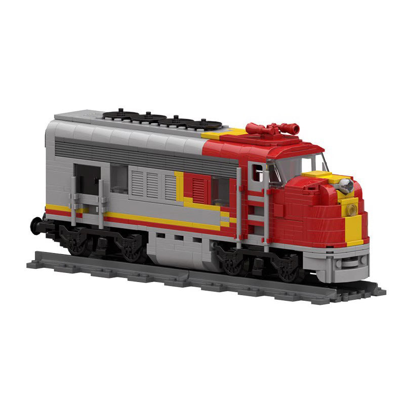 santa fe super chief rc train building set | moc-54251 - 2