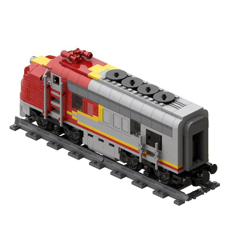 santa fe super chief rc train building set | moc-54251 - 4