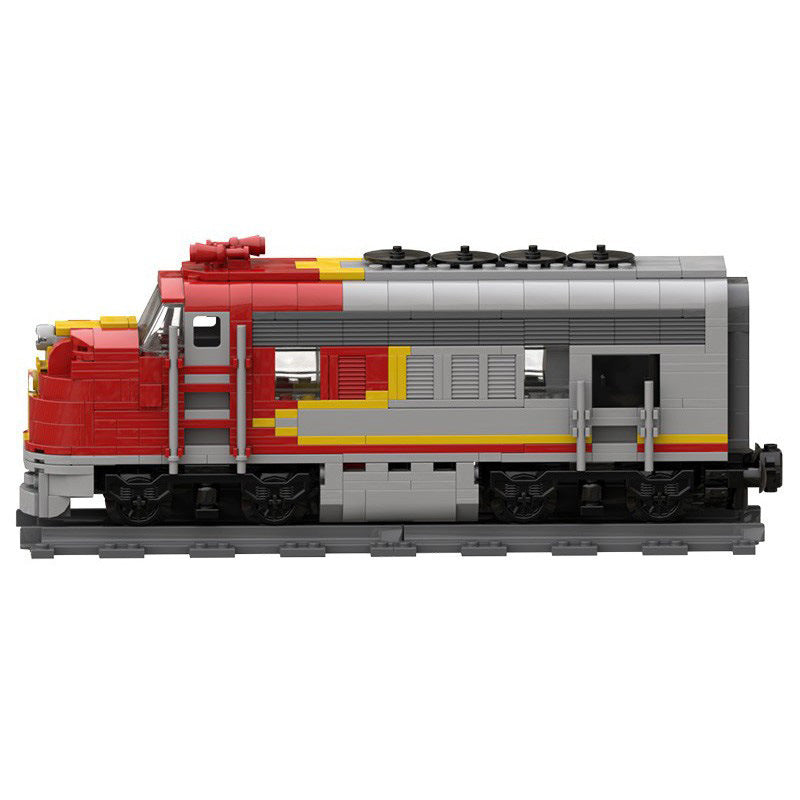 santa fe super chief rc train building set | moc-54251 - 5