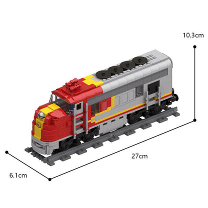 santa fe super chief rc train building set | moc-54251 - 6