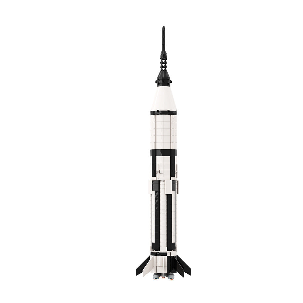 Saturn 1B Booster Building Kit | 1/110 Scale | LEGO-Compatible MOC - 5
