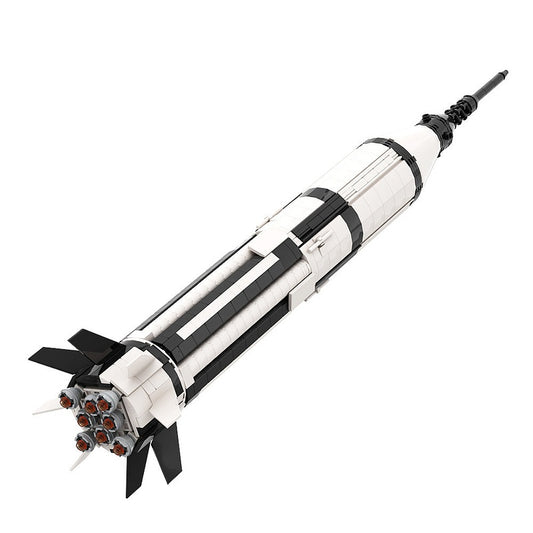 Saturn 1B Booster MOC Building Kit | 1/110 Scale Historic Space Rocket Model - 1