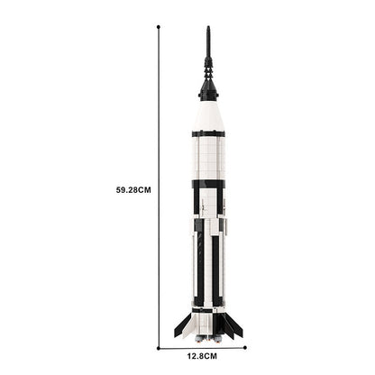 Saturn 1B Booster MOC Building Kit | 1/110 Scale Historic Space Rocket Model - 4