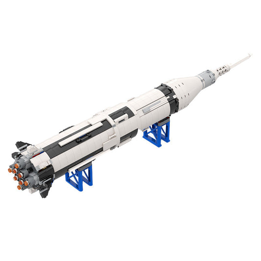 Saturn IB Rocket Building Kit | LEGO-Compatible MOC - 1