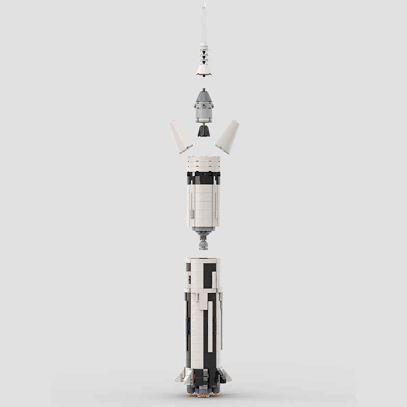 Saturn IB Rocket MOC Building Kit | Historic Space Launch Model - 5