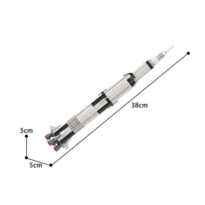 Saturn V Rocket MOC Building Kit | 1:250 Scale Space Model - 3