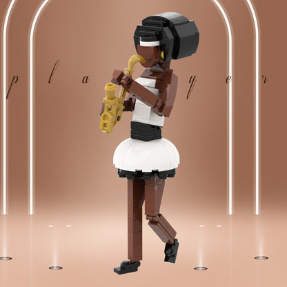 Saxophone Player Building Kit | LEGO-Compatible MOC - 2
