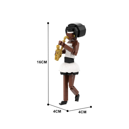 Saxophone Player Building Kit | LEGO-Compatible MOC - 3