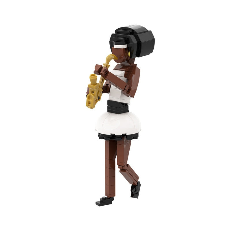 Saxophone Player MOC Building Kit | Musician Display Figure Model - 1