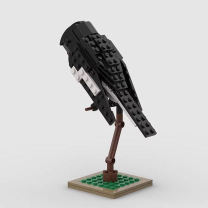 Scarlet Robin Bird Building Kit | LEGO-Compatible MOC - 2