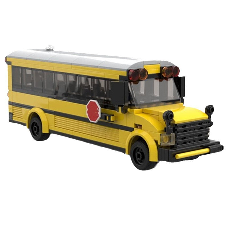 School Bus Building Kit | LEGO-Compatible MOC - 4