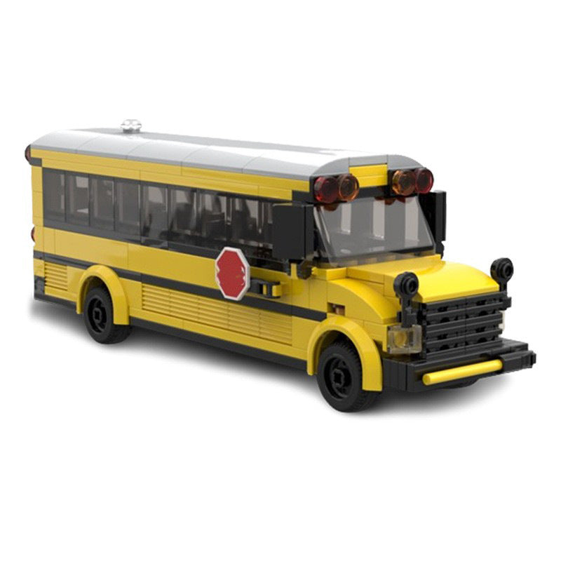 School Bus Building Kit | LEGO-Compatible MOC - 5