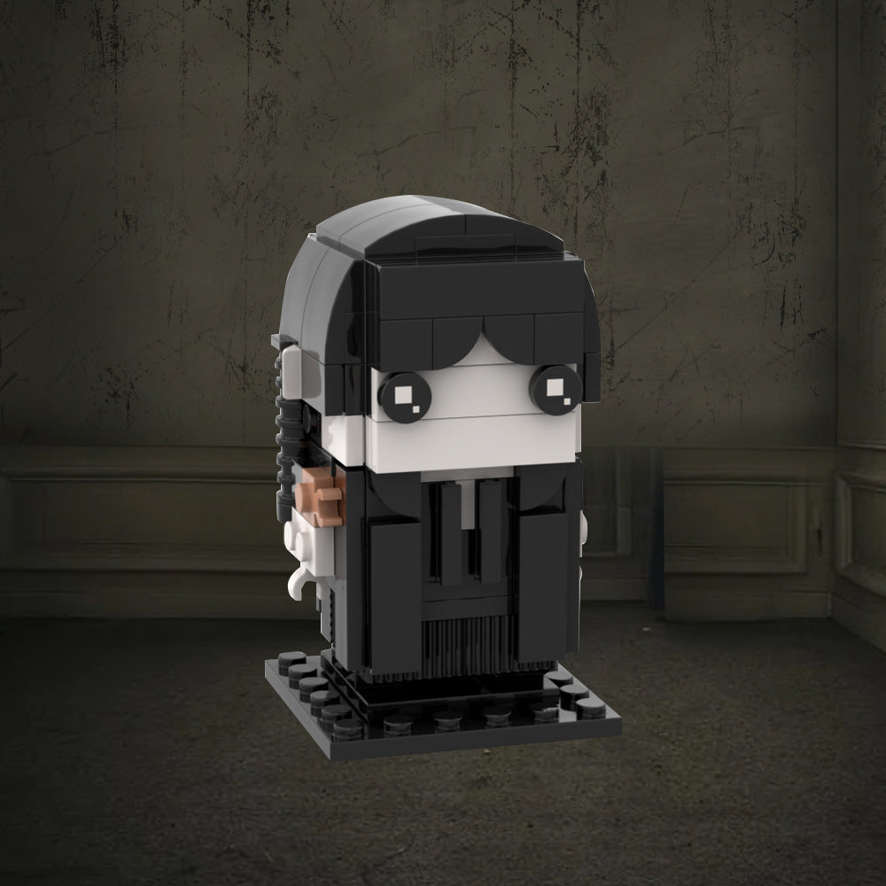 school uniform brickheadz | wednesday | moc-133649 - 1