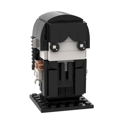 school uniform brickheadz | wednesday | moc-133649 - 2