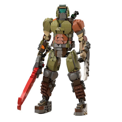 Sci-Fi Armored Slayer MOC Character Figure Building Kit - 5