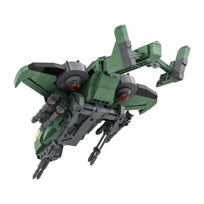 Sci-Fi AV-22 Sparrowhawk Gunship Building Kit | LEGO-Compatible MOC - 5