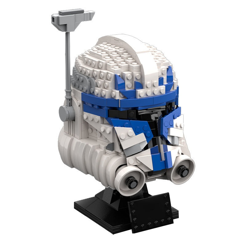 Sci-Fi Clone Captain Helmet Building Kit | LEGO-Compatible MOC - 1