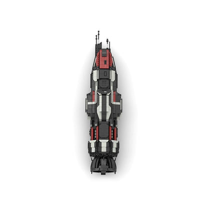 Sci-Fi Corvette Class MOC Space Gunship Building Kit | Mid Scale Starship - 3