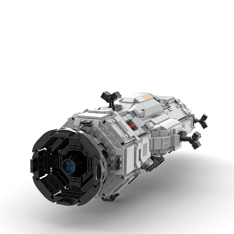 Sci-Fi Corvette Space Gunship Building Kit | Mid Scale LEGO-Compatible MOC - 3