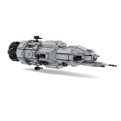 Sci-Fi Corvette Space Gunship MOC Building Kit | Futuristic Spaceship - 1