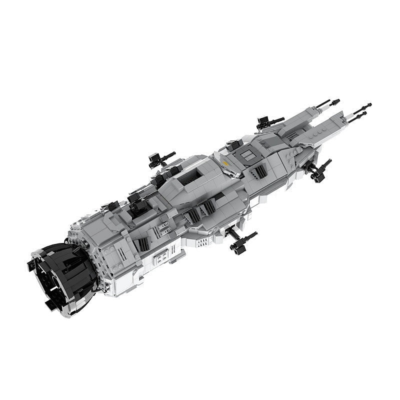 Sci-Fi Corvette Space Gunship MOC Building Kit | Futuristic Spaceship - 2