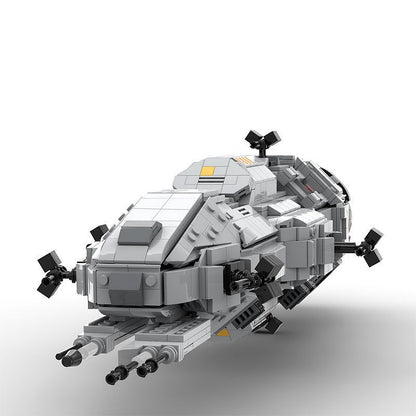 Sci-Fi Corvette Space Gunship MOC Building Kit | Futuristic Spaceship - 3
