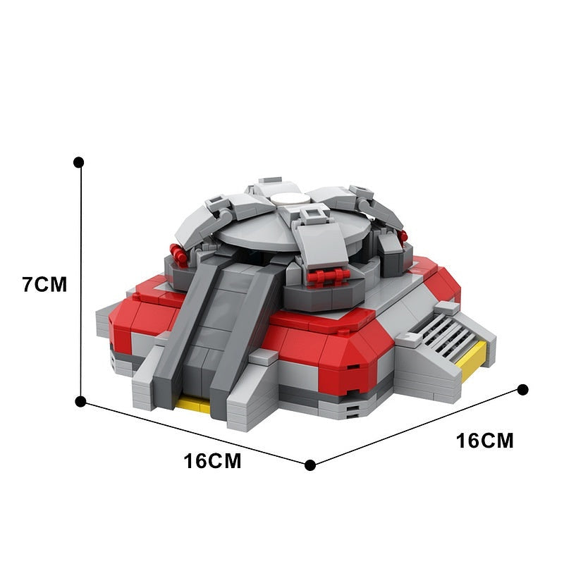 Sci-Fi Defense Bunker MOC Building Kit | Futuristic Military Outpost - 3