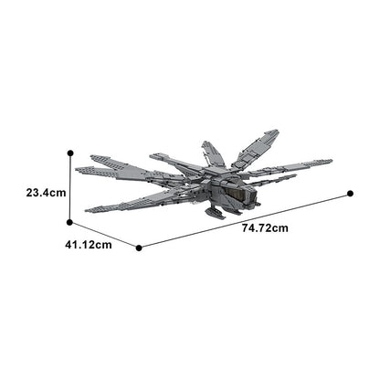 Sci-Fi Desert Ornithopter Building Kit | LEGO-Compatible MOC - 1